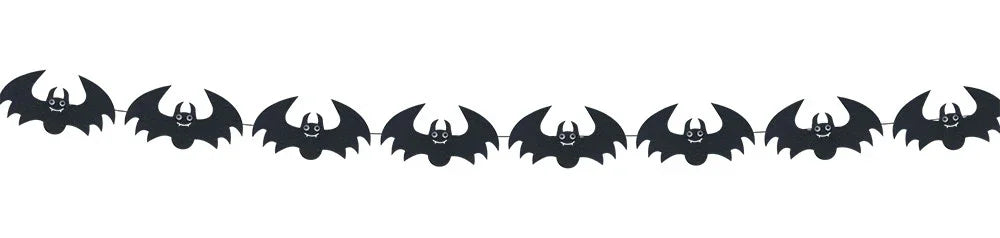 Guirnalda con Murciélagos de Fieltro con Ojos Móviles Guirnaldas de Halloween Rubies