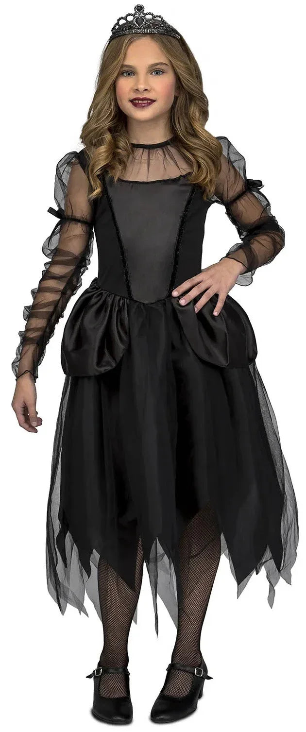 Disfraz de Princesa Gótica Oscura para Niña Halloween Infantiles Viving