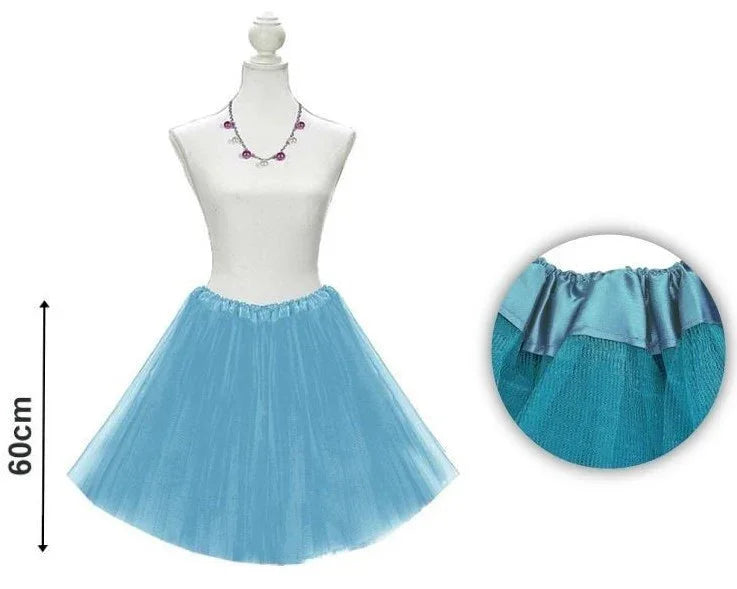 Tutú Azul Turquesa de 60cms para Adulto Tutús Partilandia