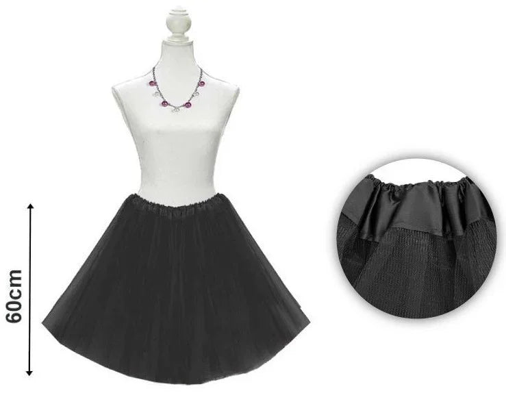 Tutú Negro de 60cms para Adulto Tutús Partilandia