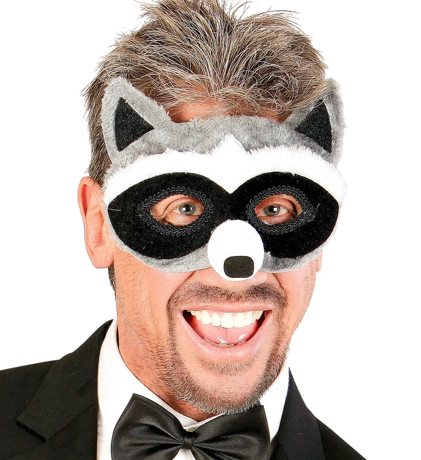 Máscara de Mapache de Peluche Máscaras de Animales Widmann