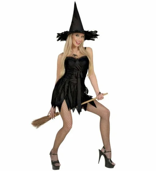 Vestido de Bruja negra Adultos Widmann