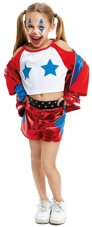 Disfraz de Harley Villana Violenta para Niña Harley Quinn Partilandia