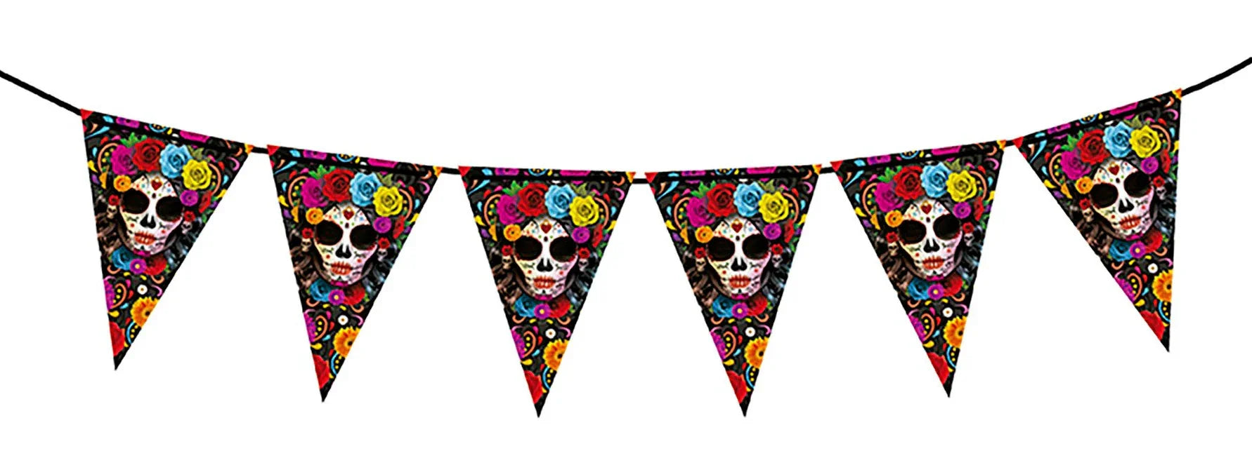 Guirnalda de Catrina para Decoración de Halloween Guirnaldas de Halloween Guirca