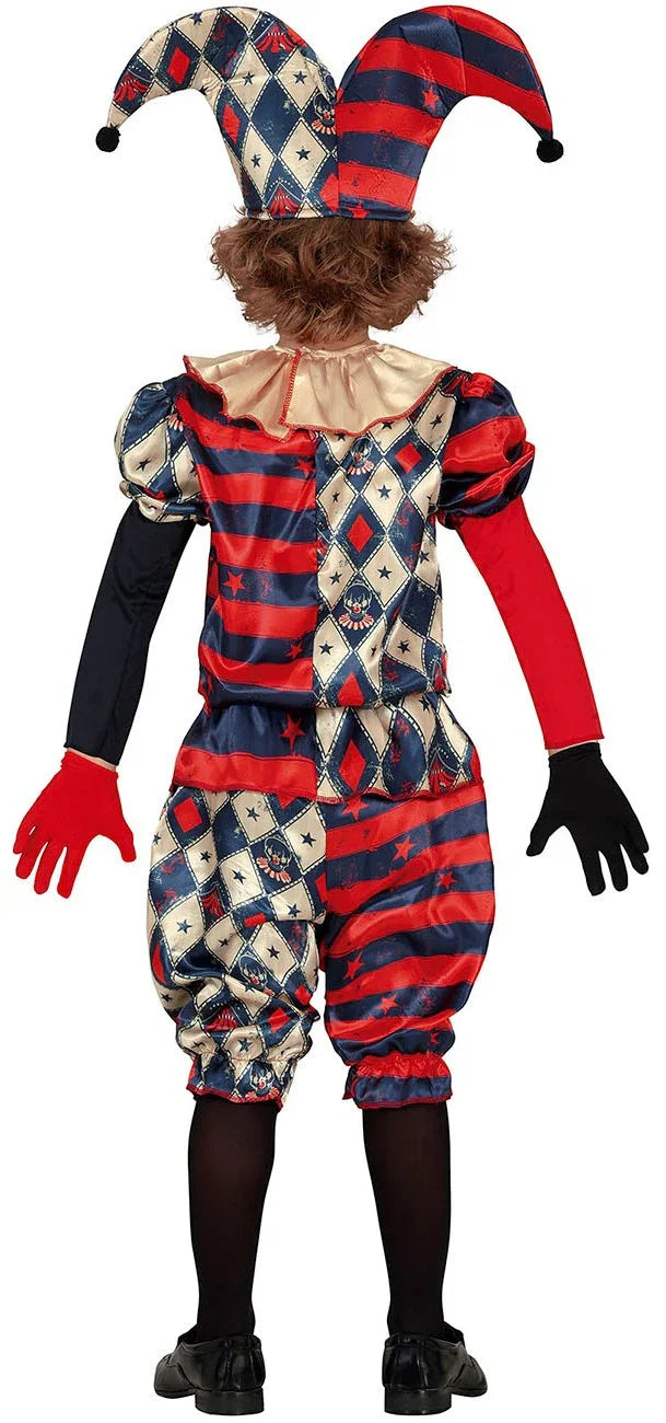 Disfraz de Arlequín Diabólico para Niño Payasos Asesinos Guirca