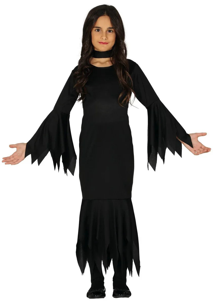 Disfraz de Morticia Addams Infantil Morticia Addams Guirca