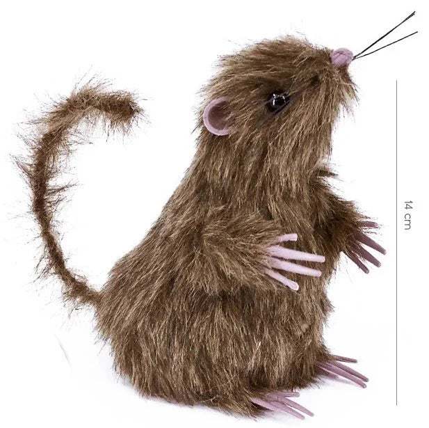 Rata Peluda Marrón Figuras Decorativas Partilandia