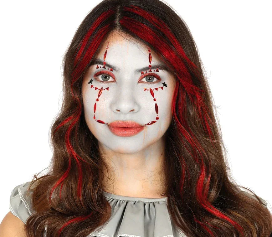 Gemas Faciales Adhesivas de Penny el Payaso Kits de Maquillaje Guirca