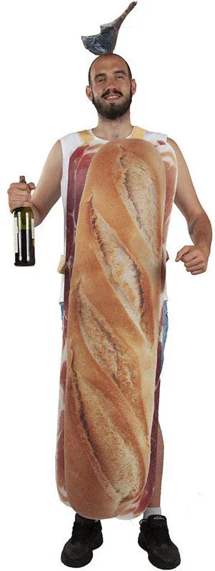 Disfraz de Bocadillo de Jamón para Adulto Bebida y Comida Fycar