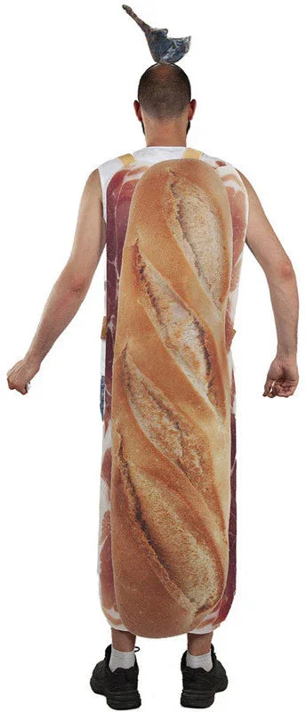 Disfraz de Bocadillo de Jamón para Adulto Bebida y Comida Fycar