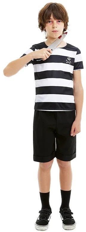 Disfraz de Pugsley Familia Addams para Niño Familia Addams Partilandia