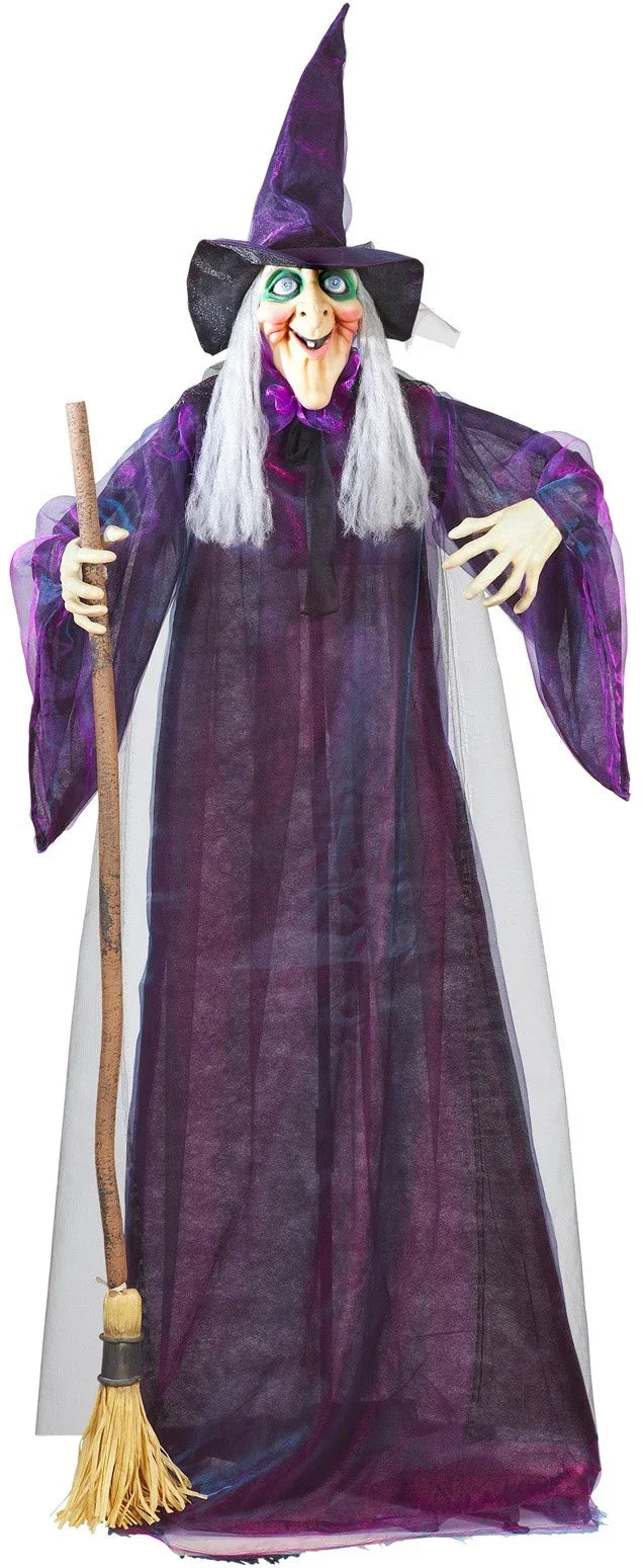 Bruja Decorativa con Luz, Sonido y Movimiento Decoración Halloween Widmann