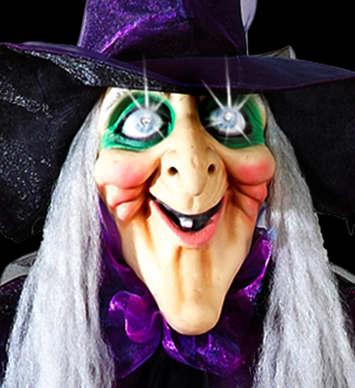 Bruja Decorativa con Luz, Sonido y Movimiento Decoración Halloween Widmann