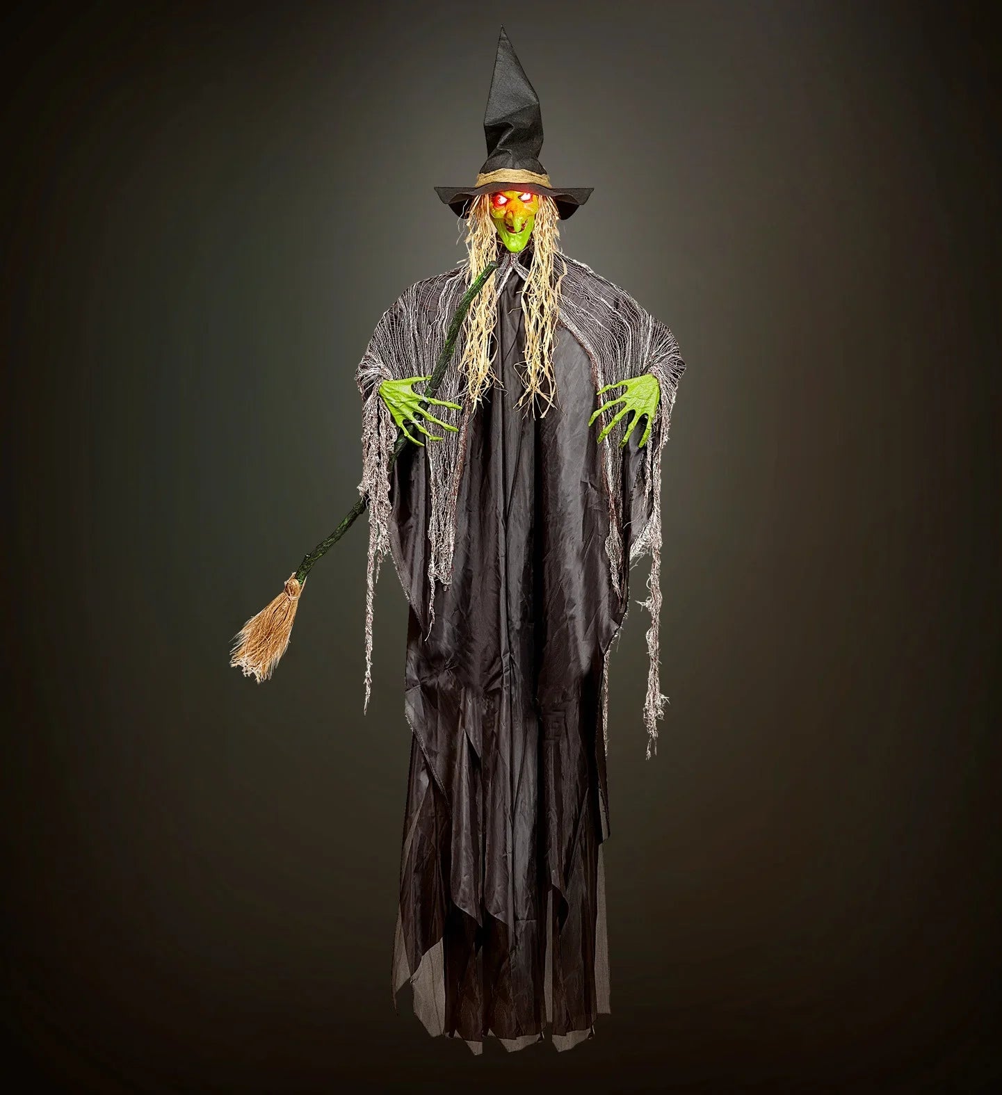 Bruja con Luces en los Ojos de 240cm para Decoración Figuras Decorativas Widmann