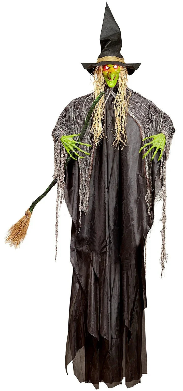 Bruja con Luces en los Ojos de 240cm para Decoración Figuras Decorativas Widmann