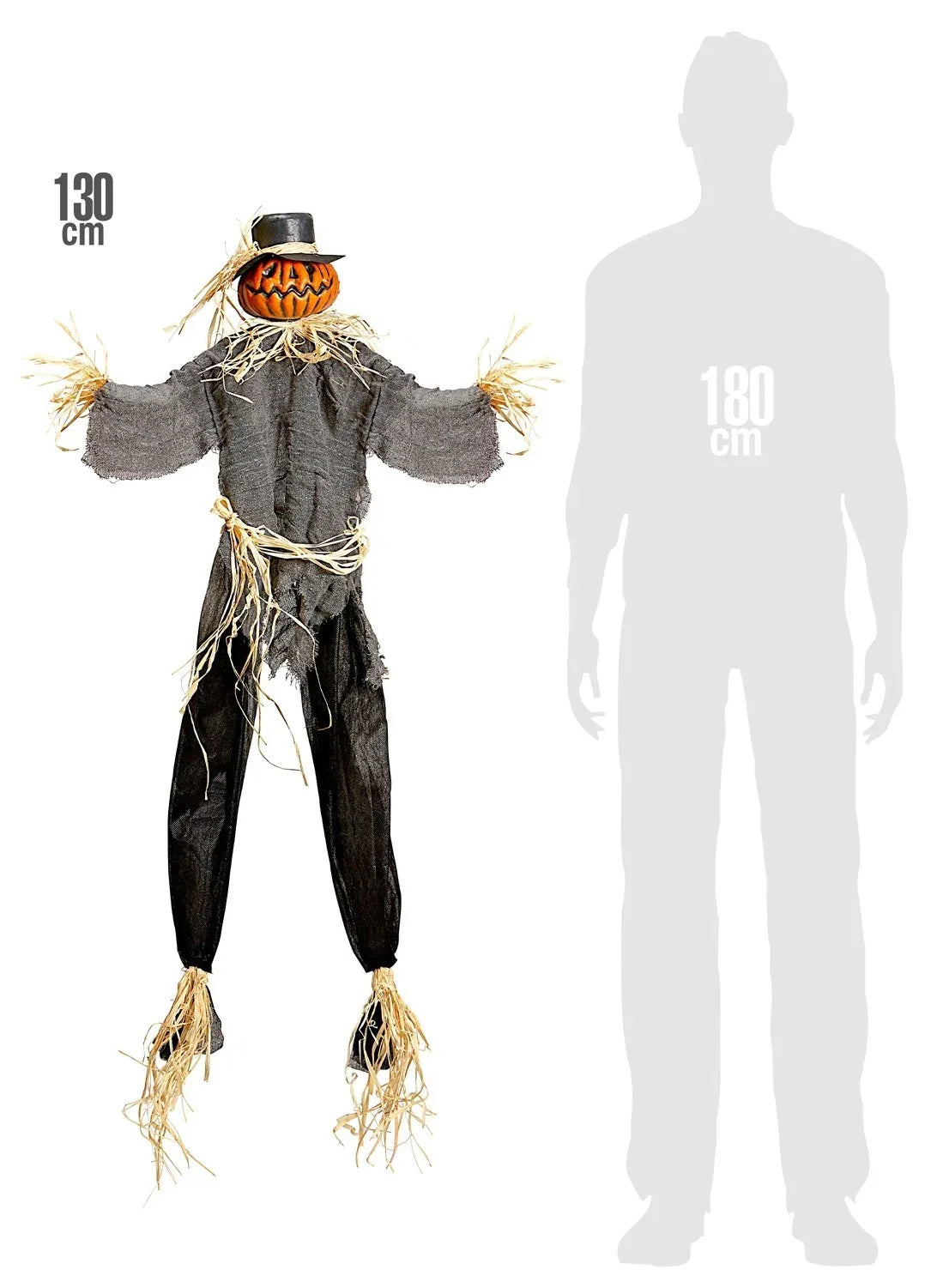 Espantapájaros Colgante de Calabaza de Decoración Decoración Halloween Widmann