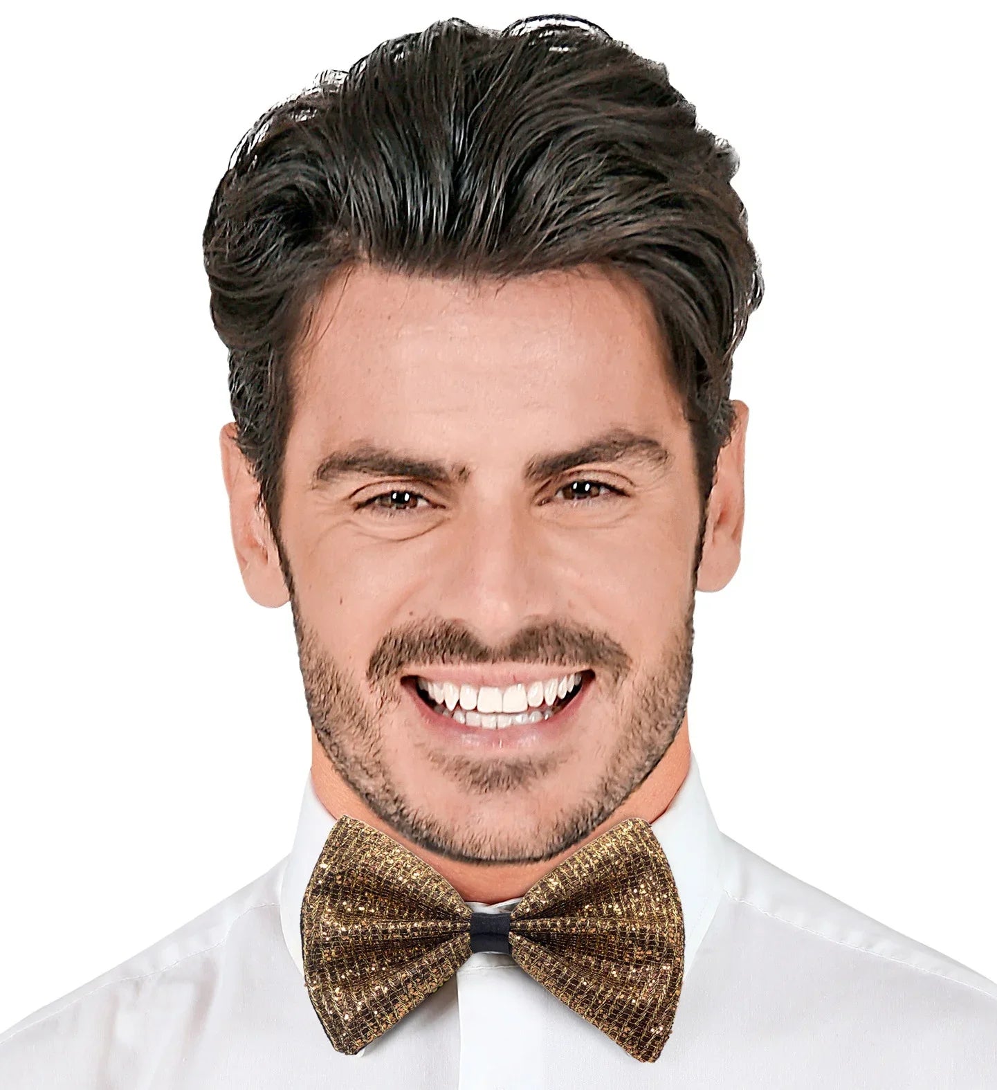 Pajarita Dorada Brillante Efecto Purpurina Corbatas, Pajaritas y Tirantes Widmann