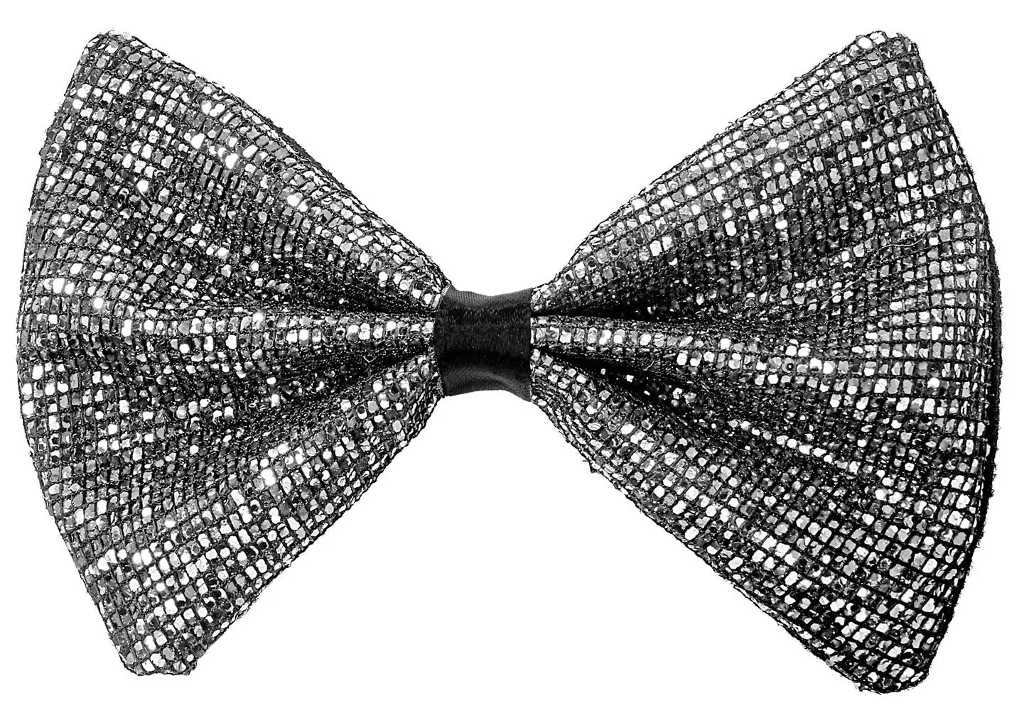 Pajarita Plateada Brillante Efecto Purpurina Corbatas, Pajaritas y Tirantes Widmann