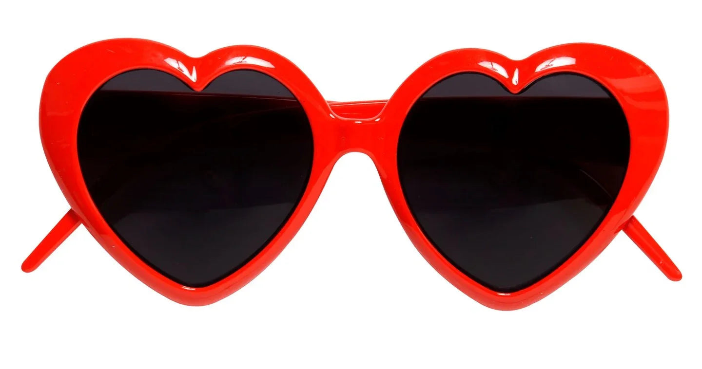 Gafas de Corazón Rojas con Cristal Negro Gafas Widmann