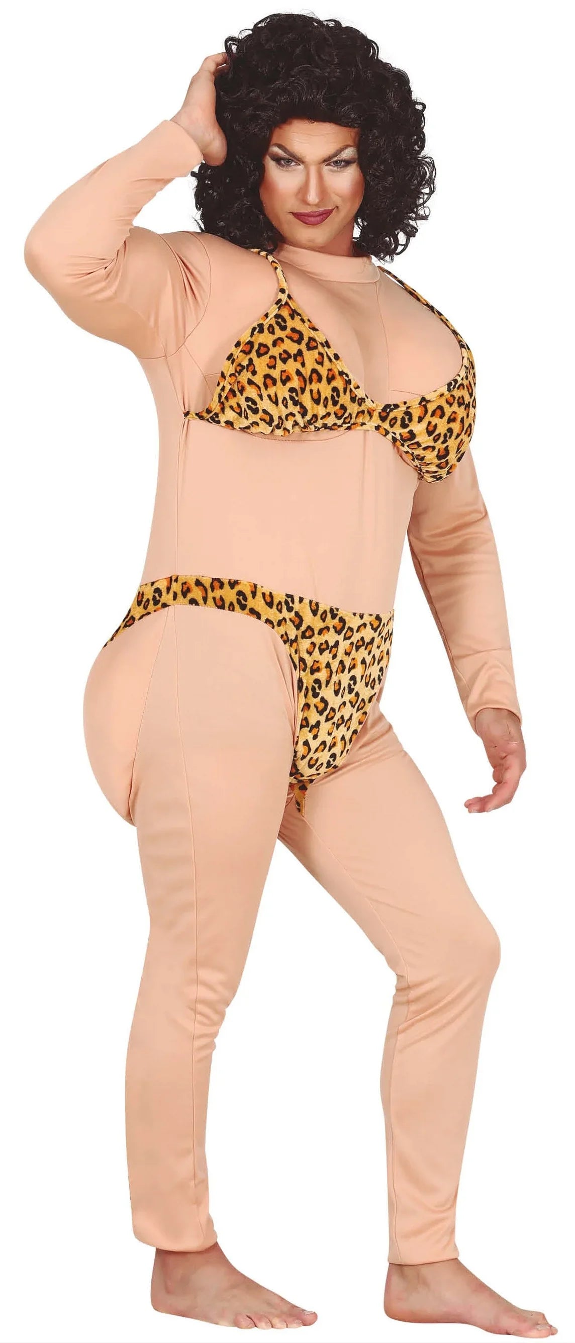 Disfraz de Mujer Exuberante con Bikini para Hombre Despedidas Soltero/a Guirca