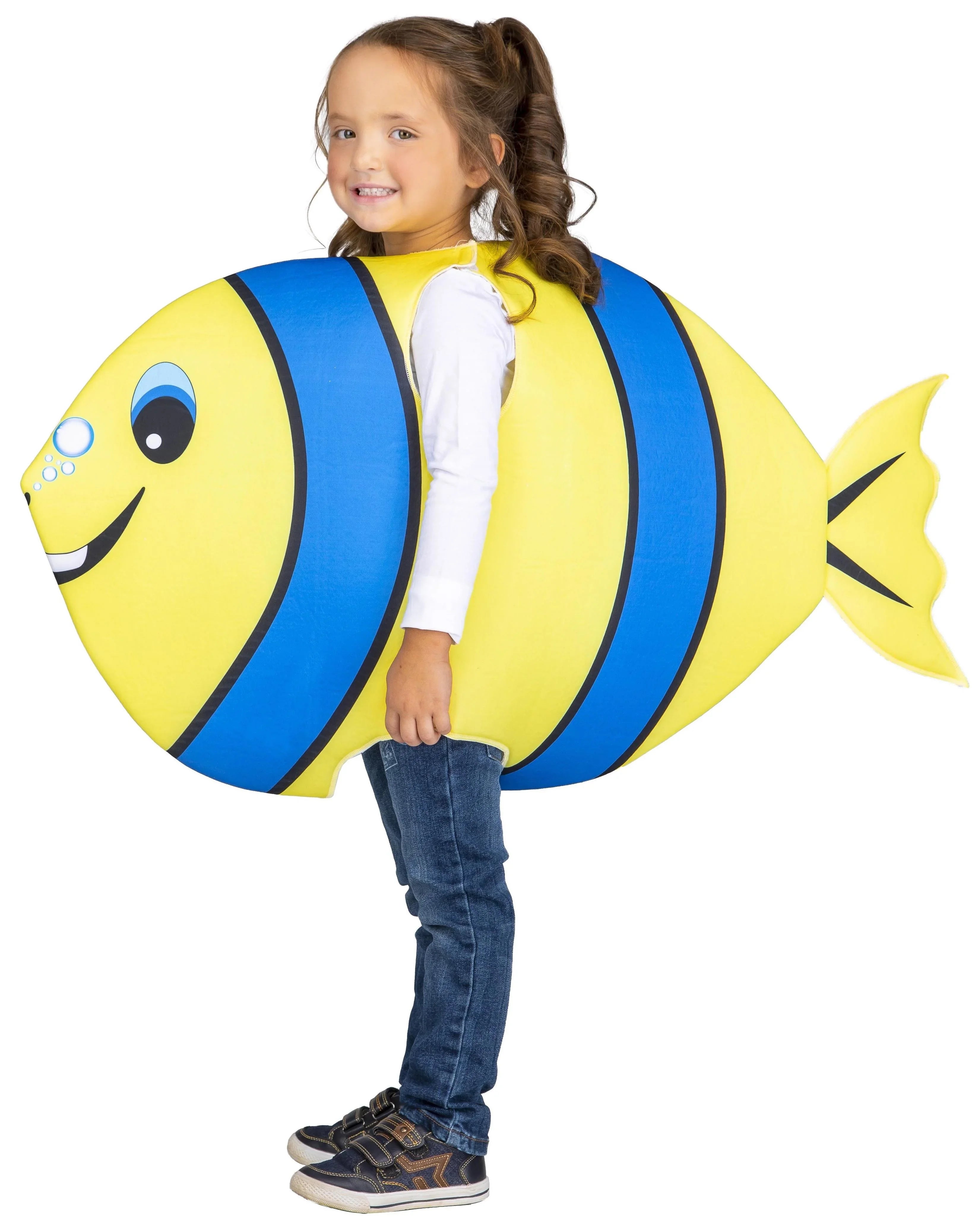 Disfraz de Pez Amarillo y Azul Infantil Animales Infantiles Kimokawaii