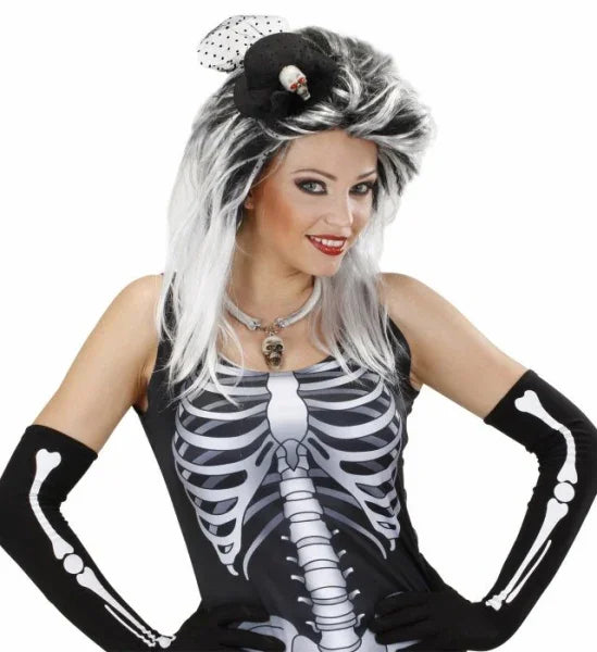 Mini Sombrero Decorado con Calabera COMPLEMENTOS Widmann