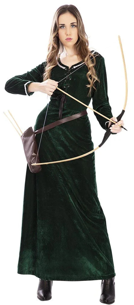 Disfraz de Doncella Arquera Lady Marian para Mujer Robin Hood y Arquero EuroCarnavales