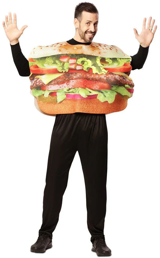 Disfraz de Hamburguesa para Adulto Bebida y Comida EuroCarnavales