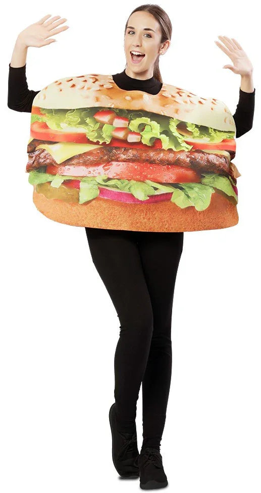 Disfraz de Hamburguesa para Adulto Bebida y Comida EuroCarnavales