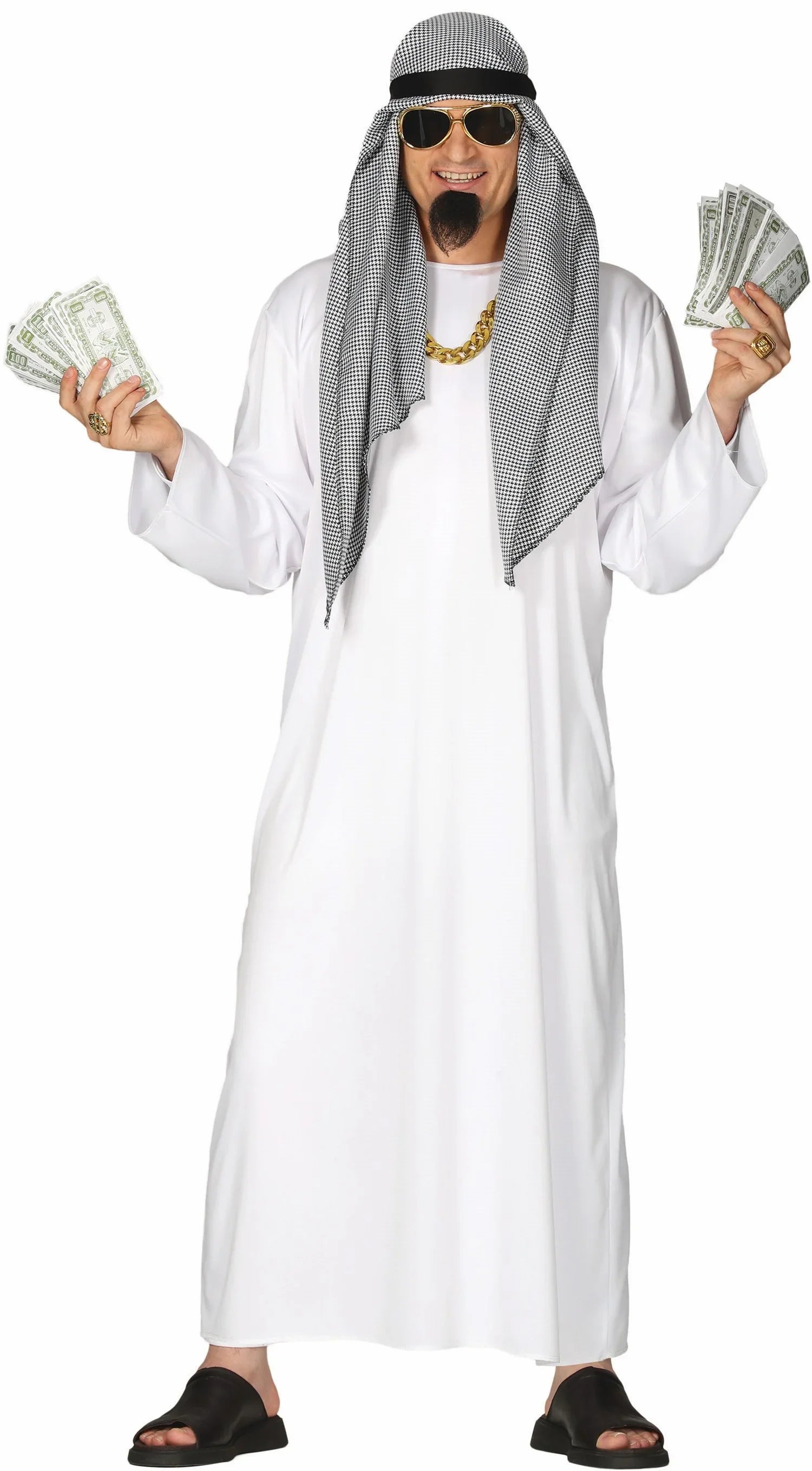 Disfraz de Jeque Árabe del Petróleo para Hombre Árabes Guirca