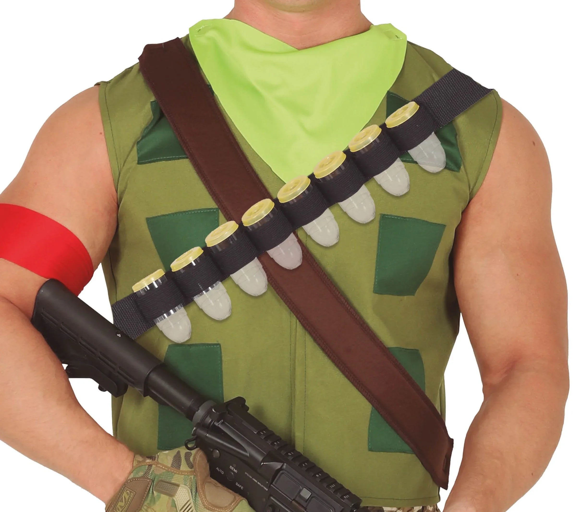 Canana Bandolera con Vasos con Forma de Bala para Bebida Complementos Militares Guirca