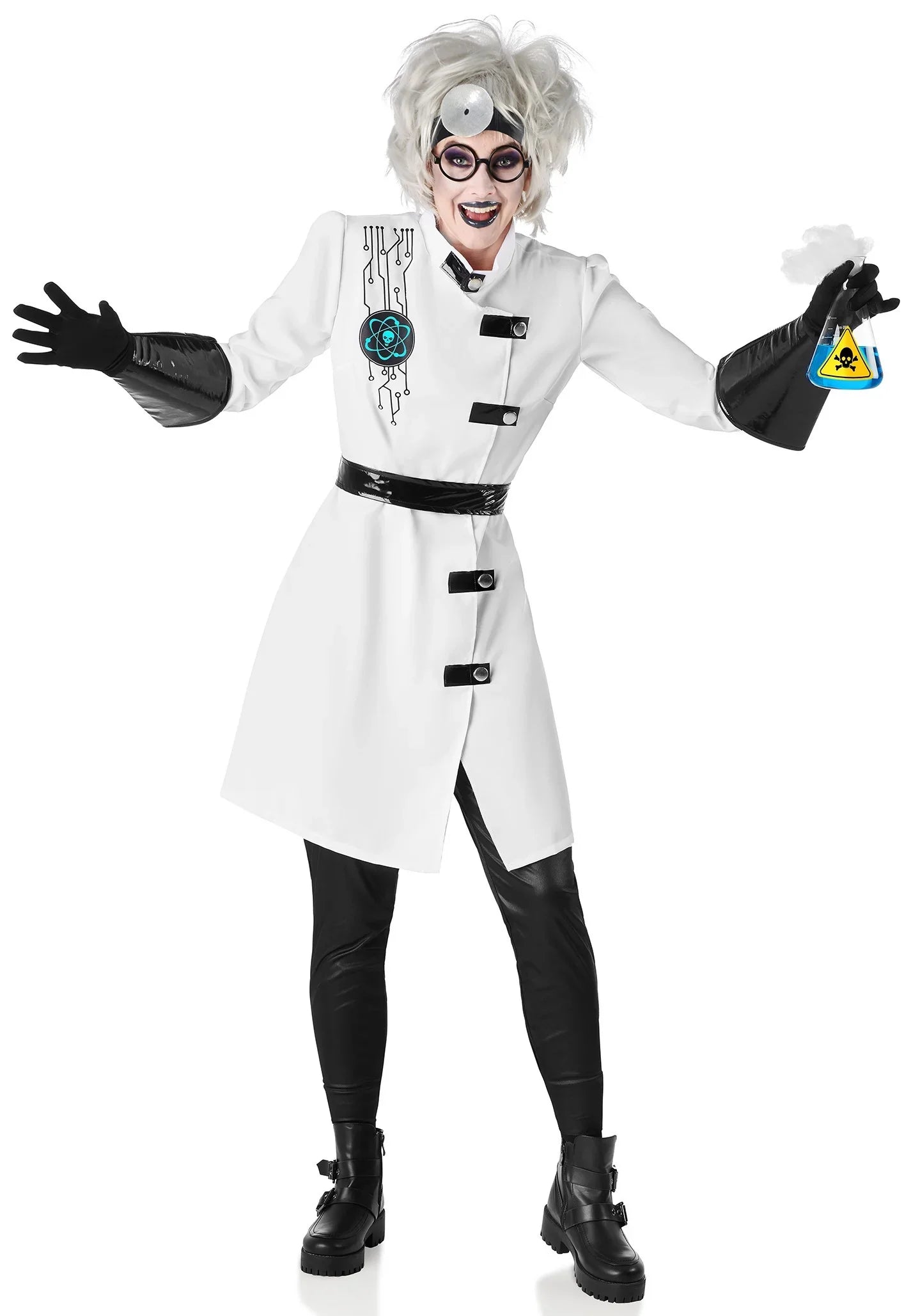 Disfraz de Científica Loca para Mujer Científico Loco Kimokawaii