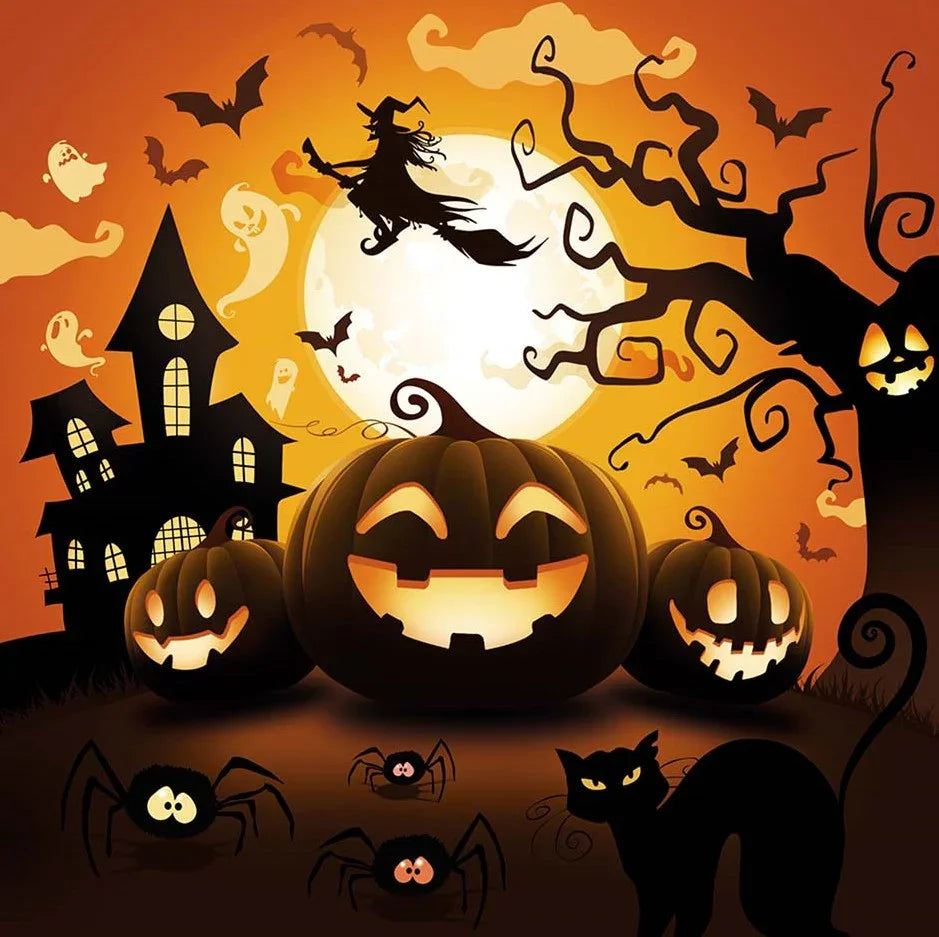 Pack de 12 Servilletas de Calabazas de Halloween Menaje Halloween Guirca