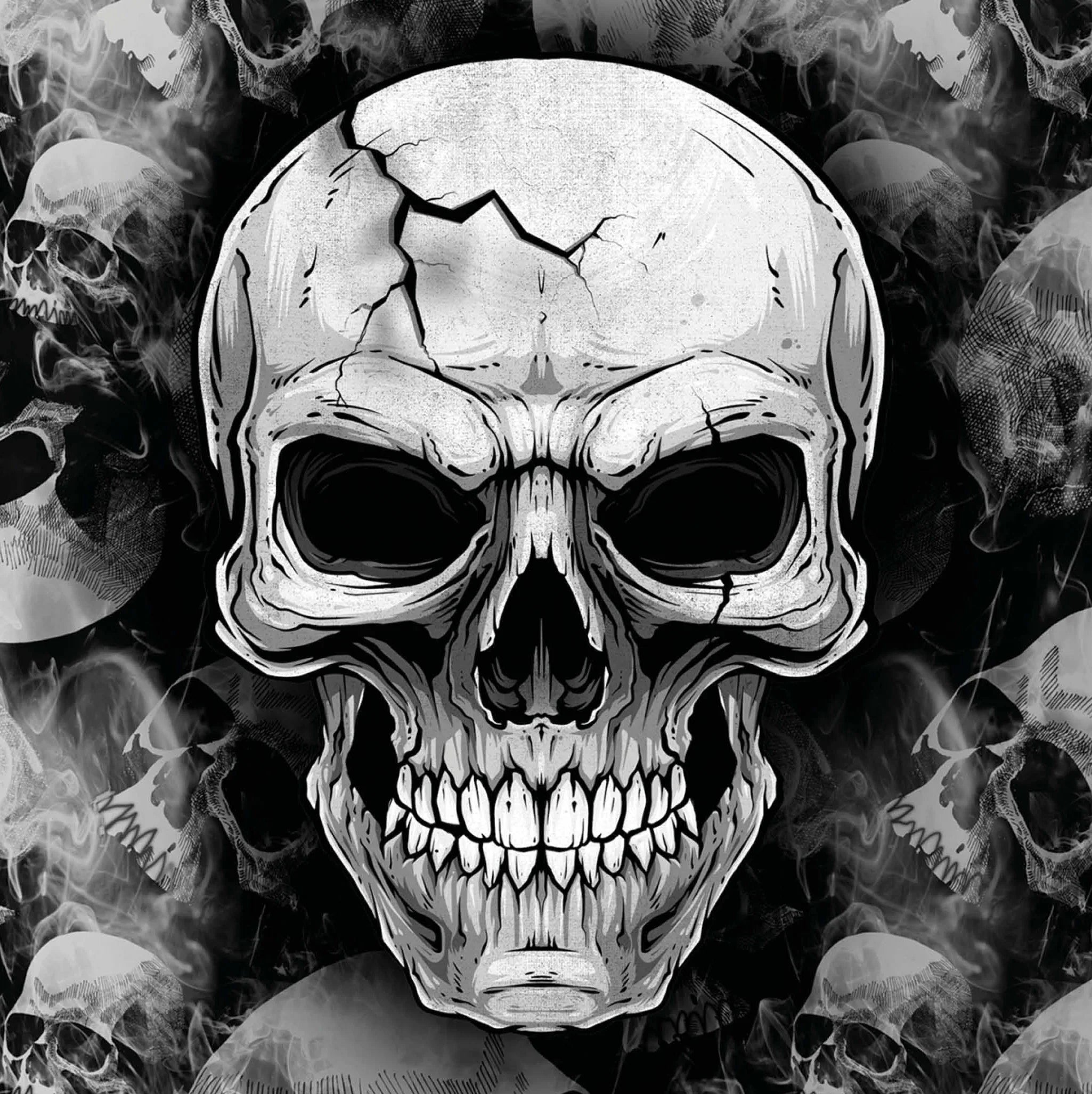 Pack de 12 Servilletas de Calaveras de Halloween Menaje Halloween Guirca