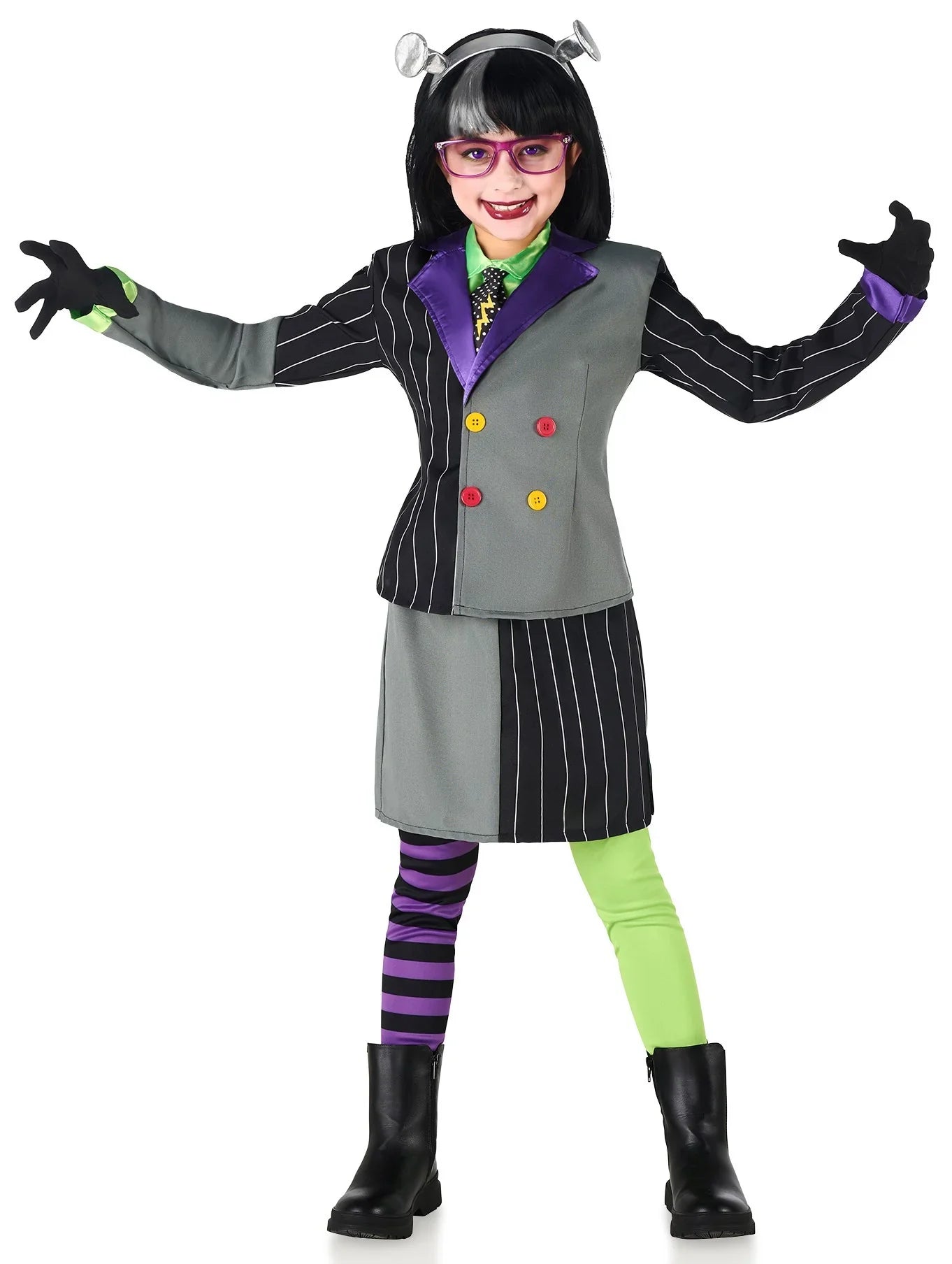 Disfraz de la Novia de Frankenstein para Niña Frankenstein Kimokawaii