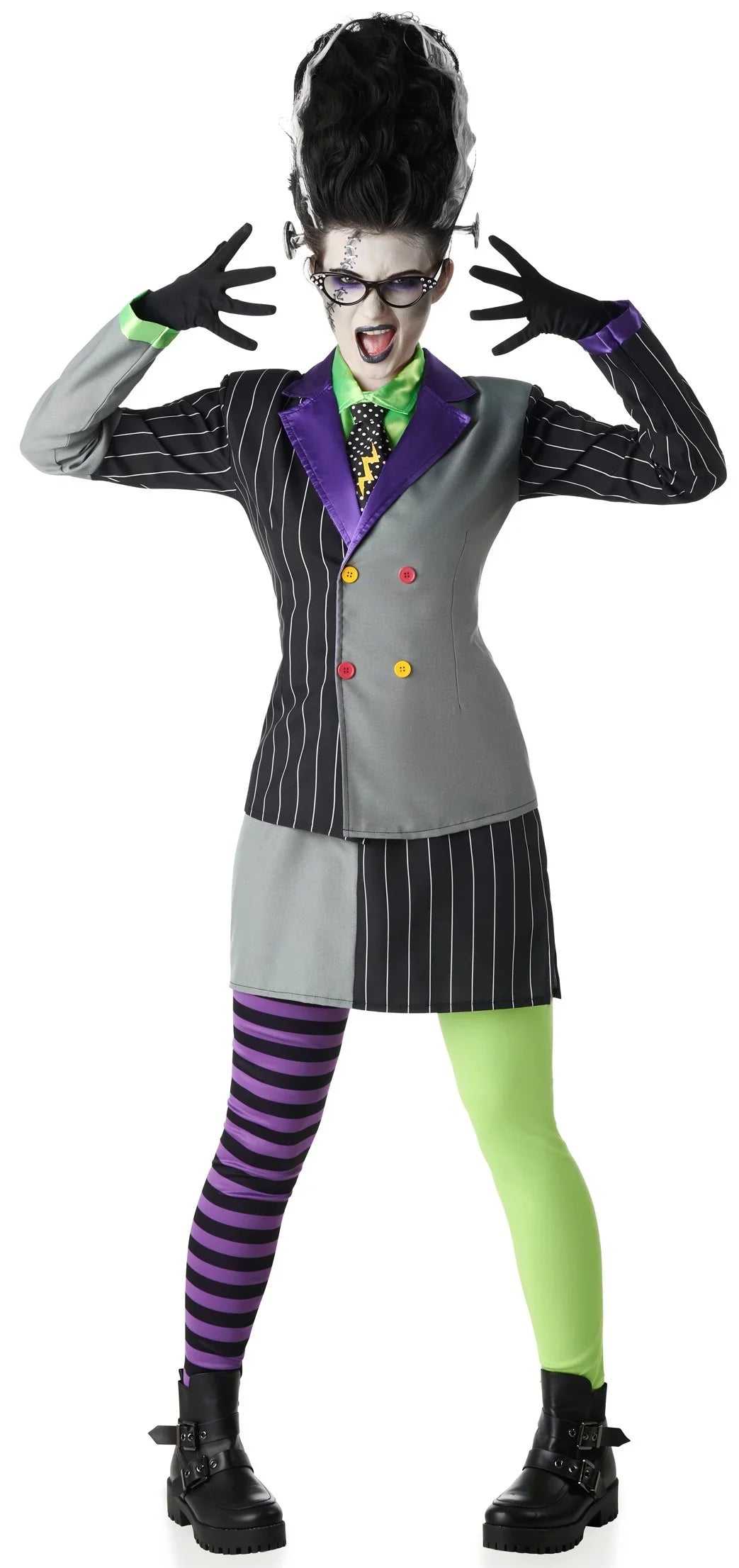 Disfraz de la Novia de Frankenstein para Mujer Frankenstein Kimokawaii