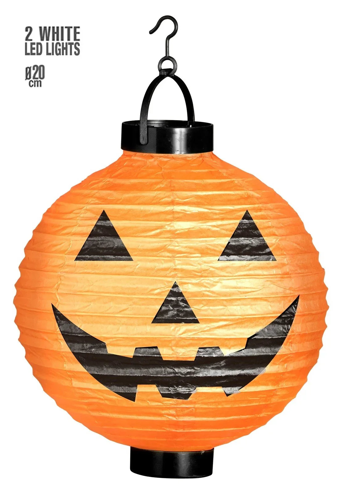 Farolillo de Calabaza de Halloween con Luz Decoración Halloween Widmann
