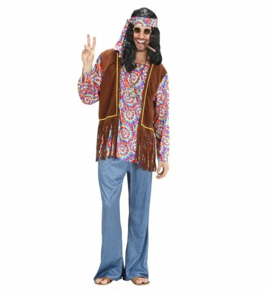 Disfraz de Hippie Psicodelico para Hombre Hippies Widmann