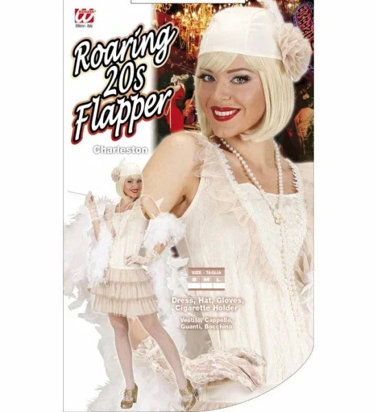 Disfraz de Años 20 Blanco para Mujer Adultos Widmann