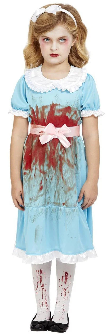 Disfraz de Gemela Sangrienta El Resplandor para Niña El Resplandor Smiffys