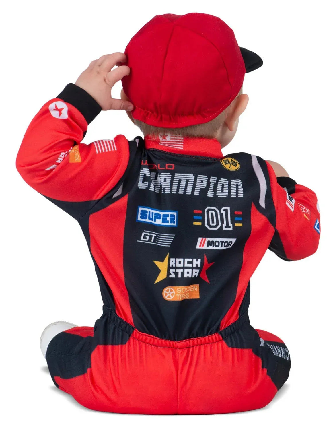 Disfraz de Piloto de Carreras Rojo para Bebé Pilotos de Carreras Viving