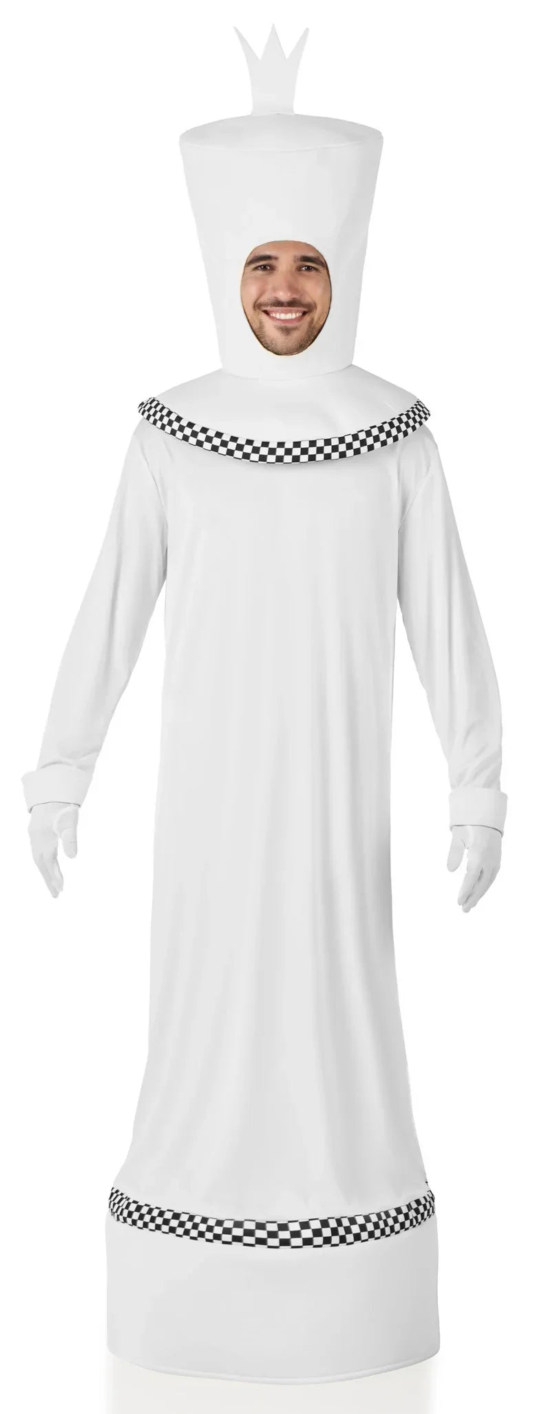 Disfraz de Piezas de Ajedrez Blancas para Adulto Disfraces Originales Kimokawaii