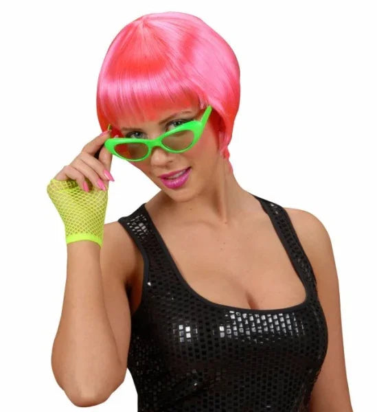 Peluca Fashion Rosa Corta COMPLEMENTOS Widmann