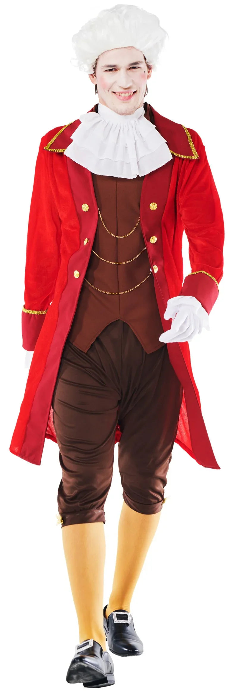 Disfraz de Mozart para Hombre Venecianos y de Época Kimokawaii