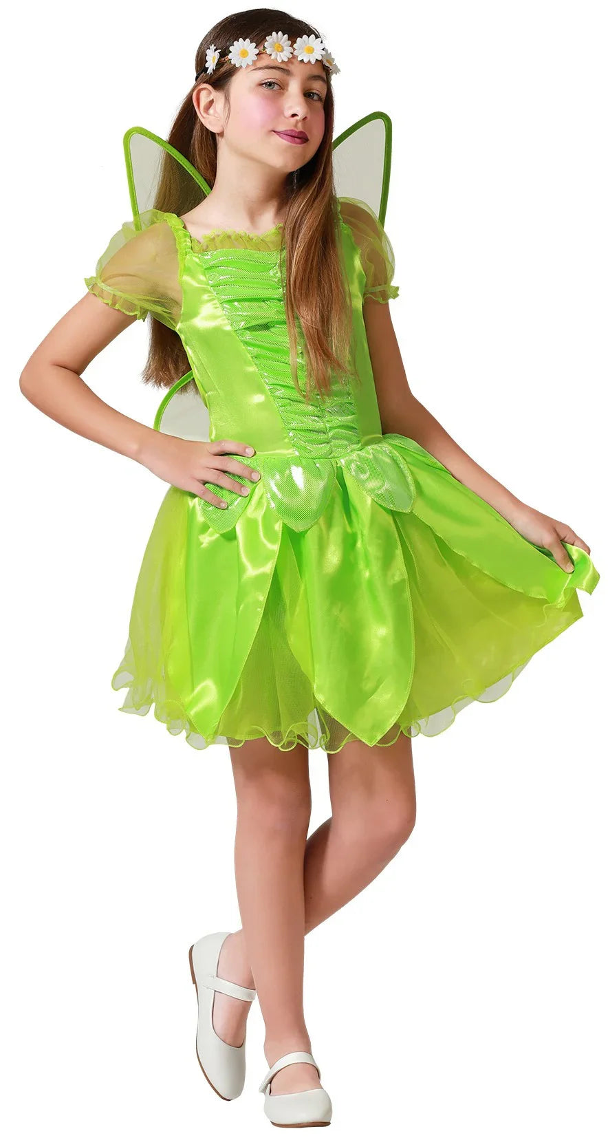 Disfraz de Hada Campanilla con Alas para Niña Campanilla Atosa