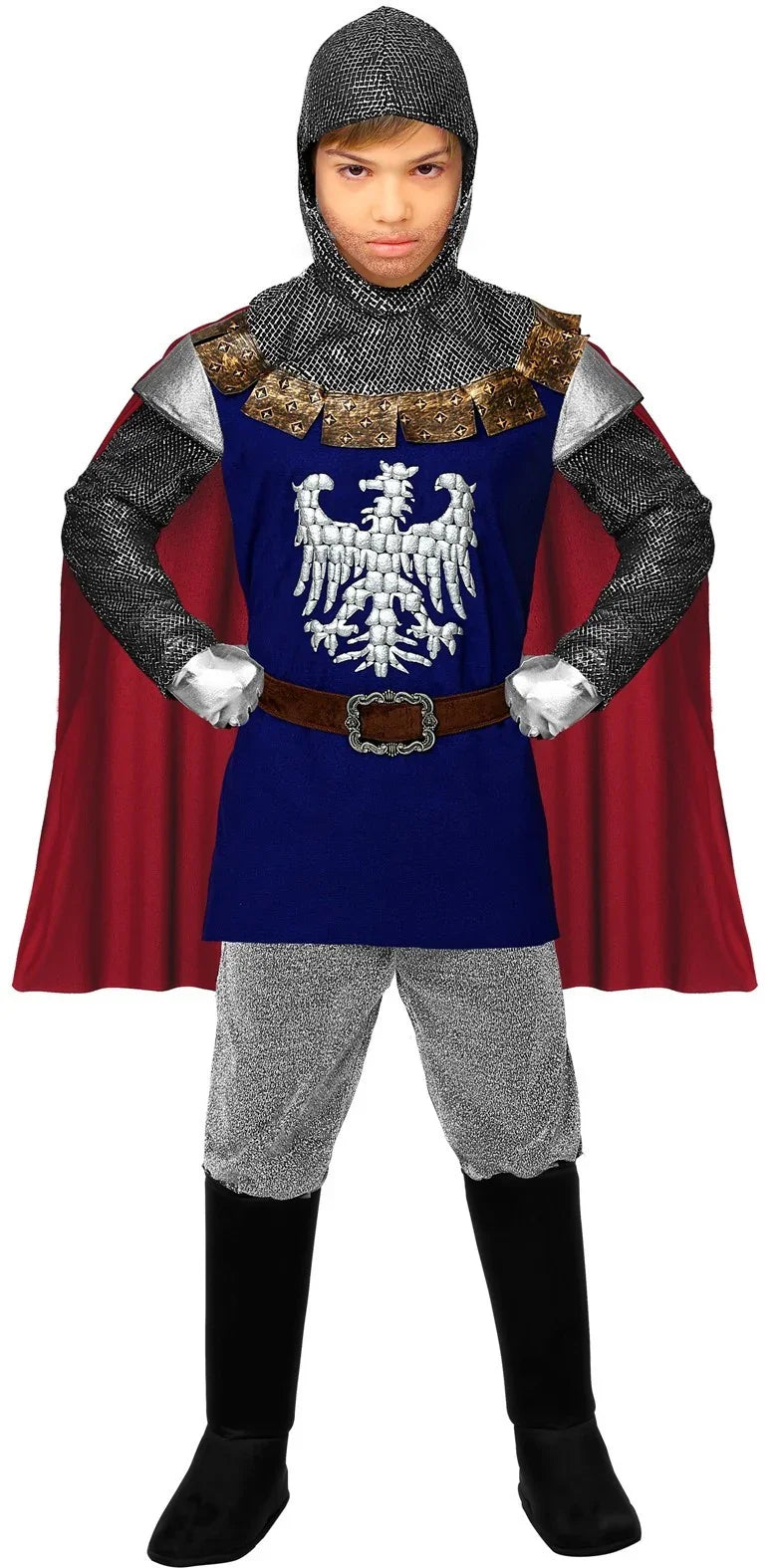 Disfraz de Caballero Medieval Azul para Niño Caballeros y Cruzados Medievales Widmann