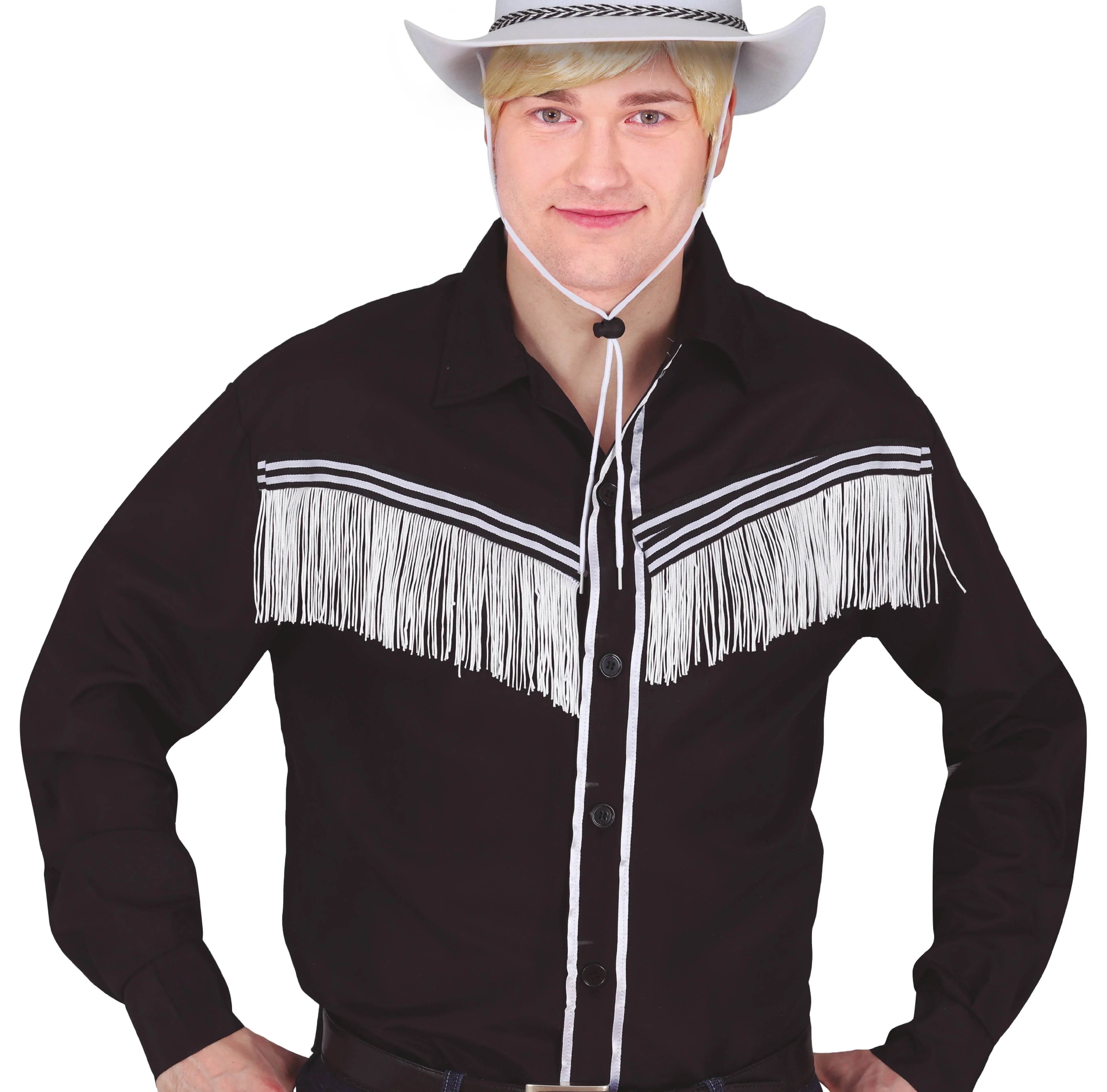 Camisa Negra de Vaquero Ken para Hombre Barbie Guirca