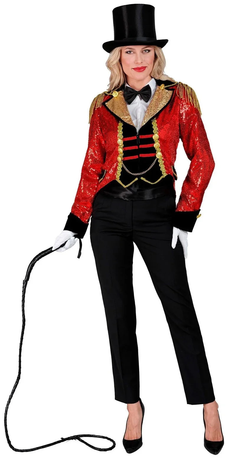 Chaqueta de Domadora Roja con Lentejuelas para Mujer Domador Widmann