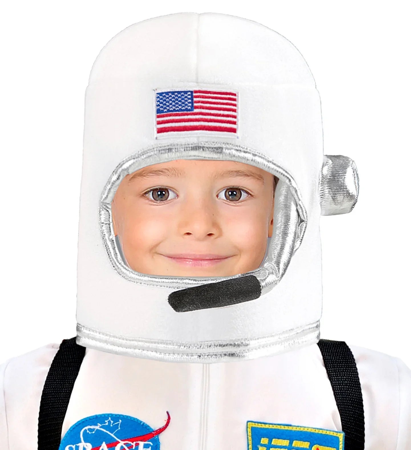 Casco de Astronauta Blanco de Tela Infantil Astronautas Widmann