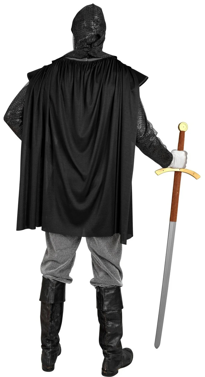 Disfraz de Caballero Medieval Negro para Adulto Caballeros y Cruzados Medievales Widmann